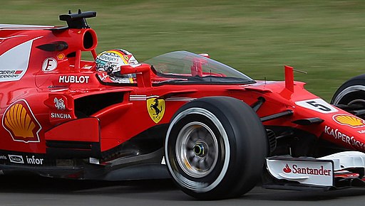 2017 British GP Vettel's Ferrari - Masterflex