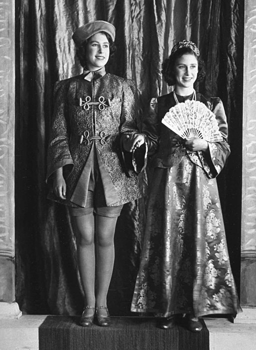 Princesses Elizabeth and Margaret_starring in wartime Aladdin 1943 - National Media Museum from UK [No restrictions]