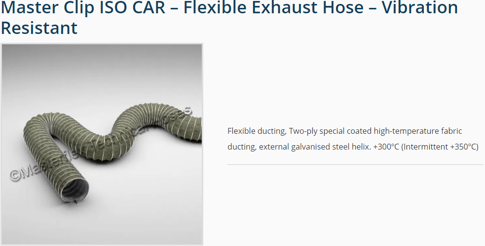 Vibration Resistant Flexible Exhaust Hose